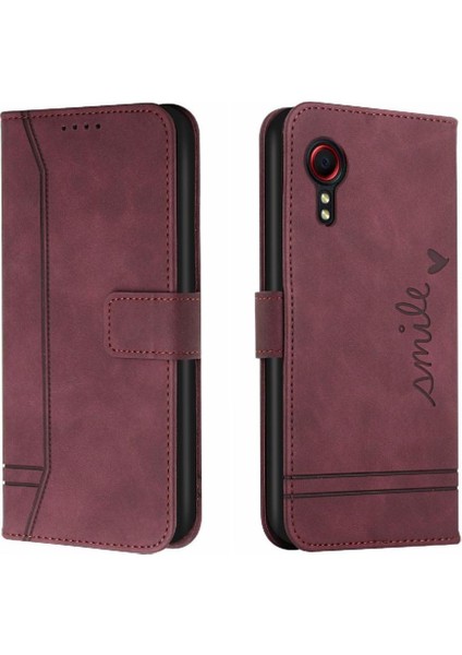 Samsung Galaxy Xcover 5 Klasik Tasarım Deri Cüzdan Manyetik Kapatma Flip Kılıf Kickstand Kart Tutucu Yuvası Darbeye Dayanıklı Koruyucu Kapak (Yurt Dışından) indirimleri