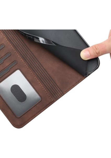 Oneplus Nord N10 5g Klasik Tasarım Deri Cüzdan Manyetik Kapatma Flip Kılıf Kickstand Kart Tutucu Yuvası Darbeye Dayanıklı Koruyucu Kapak (Yurt Dışından) modelleri
