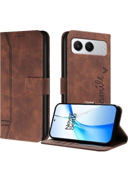 Oneplus Nord 4 Klasik Tasarım Deri Cüzdan Manyetik Kapatma Flip Kılıf Kickstand Kart Tutucu Yuvası Darbeye Dayanıklı Koruyucu Kapak (Yurt Dışından) indirimleri