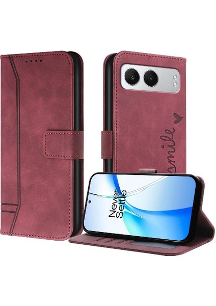 Oneplus Nord 4 Klasik Tasarım Deri Cüzdan Manyetik Kapatma Flip Kılıf Kickstand Kart Tutucu Yuvası Darbeye Dayanıklı Koruyucu Kapak (Yurt Dışından) indirimleri