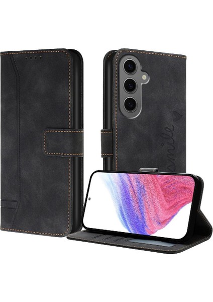 Samsung Galaxy M55 5g Klasik Tasarım Deri Cüzdan Manyetik Kapatma Flip Kılıf Kickstand Kart Tutucu Yuvası Darbeye Dayanıklı Koruyucu Kapak (Yurt Dışından) indirimleri