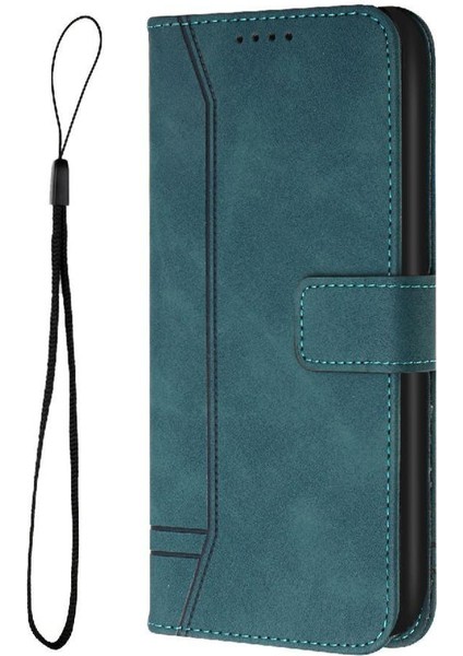 Infinix Smart 6 Klasik Tasarım Deri Cüzdan Manyetik Kapatma Flip Kılıf Kickstand Kart Tutucu Yuvası Darbeye Dayanıklı Koruyucu Kapak (Yurt Dışından)