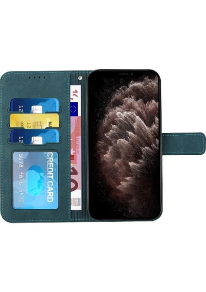 Infinix Smart 6 Klasik Tasarım Deri Cüzdan Manyetik Kapatma Flip Kılıf Kickstand Kart Tutucu Yuvası Darbeye Dayanıklı Koruyucu Kapak (Yurt Dışından)