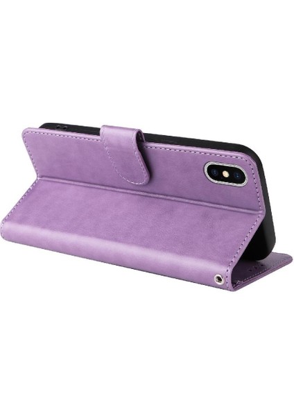 Iphone Xs Max Deri Flip Kart Yuvaları Çiçek Için Flip Case (Yurt Dışından) modelleri