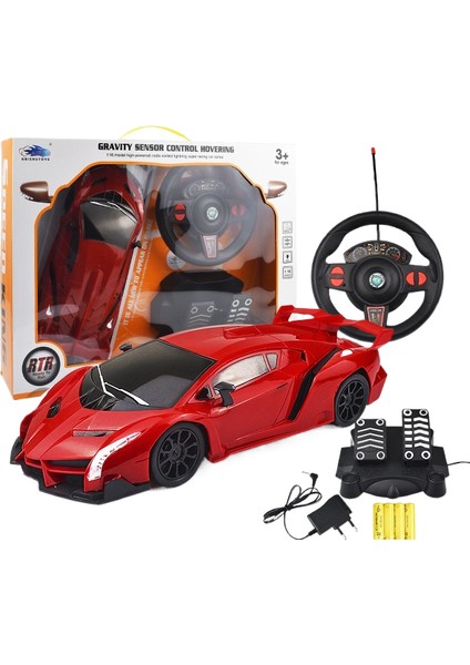 1:16 Simülasyon Çocuk Direksiyon Dört Yönlü Uzaktan Kumandalı Araba Kablosuz Pedal Oyuncak Spor Araba (Yurt Dışından)