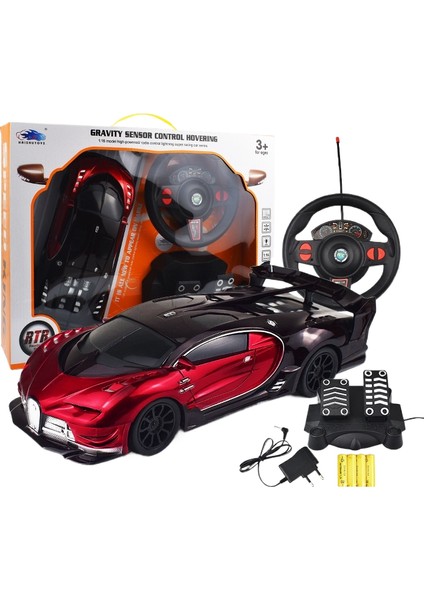 1:16 Simülasyon Çocuk Direksiyon Dört Yönlü Uzaktan Kumandalı Araba Kablosuz Pedal Oyuncak Spor Araba (Yurt Dışından)