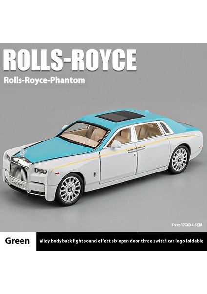 Rolls Royce Alaşımlı Simülasyon Araba Modeli Süs Eşyaları Oyuncak Koleksiyon (Yurt Dışından)