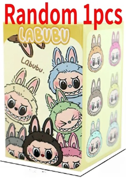Karikatür Kutu Labubu 3.0 Sürümünden Önce Yüksek Enerjili Jel Elastik Bez Bebek Kolye Kalp Atan Makaron Bebek Doğum Günü Hediyesi (Yurt Dışından)