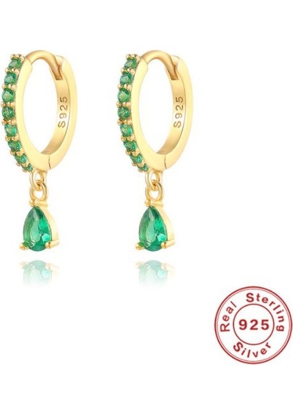 S925 Gümüş Küpe Küpe Moda Kulak Tokası Küpe Damla Küpe (Yurt Dışından)