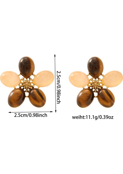 Basit Mizaç Geometrik Küpe Moda Kişilik Küpe Kadın (Yurt Dışından)