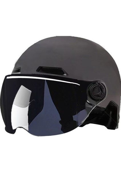 Büyük Basit Elektrikli Araba Kaskı Erkek ve Kadın Modelleri 4XL65 Ekstra Büyük Baş Çevresi Artı Boyutu Yaz Yarım Kask (Yurt Dışından)