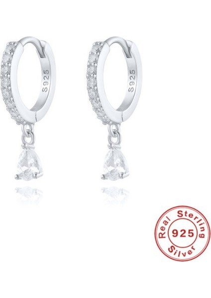 S925 Gümüş Küpe Küpe Moda Kulak Tokası Küpe Damla Küpe (Yurt Dışından)