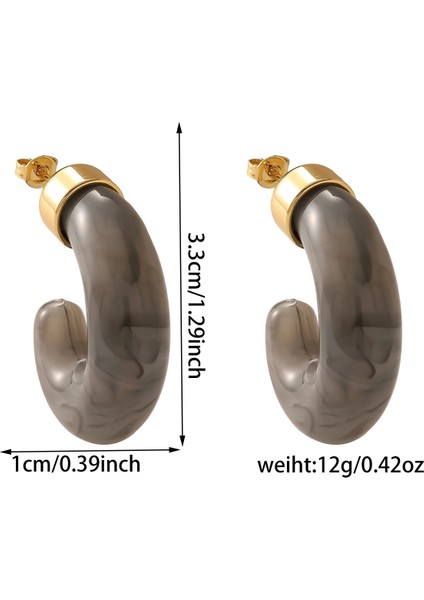 Küpe Kadın Fransız Retro Niş Kişilik ile Mizaç Küpe Küpe (Yurt Dışından)