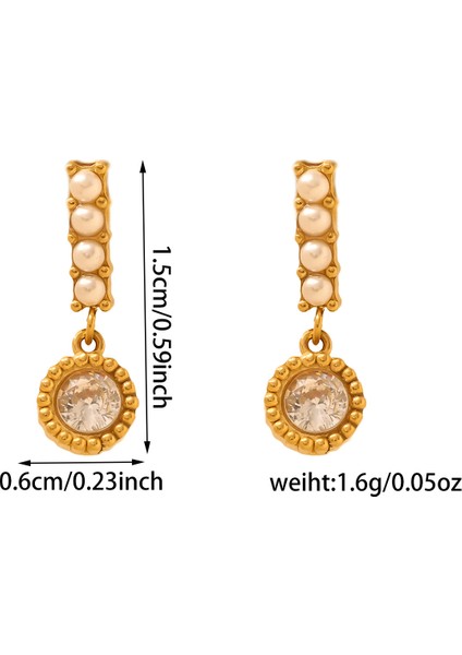 Basit Mizaç Geometrik Küpe Moda Kişilik Küpe Kadın (Yurt Dışından)