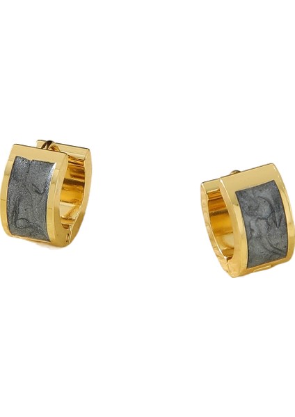 Küpe Toka Moda Düz Daire Niş Paslanmaz Çelik Küpe Kadın (Yurt Dışından)