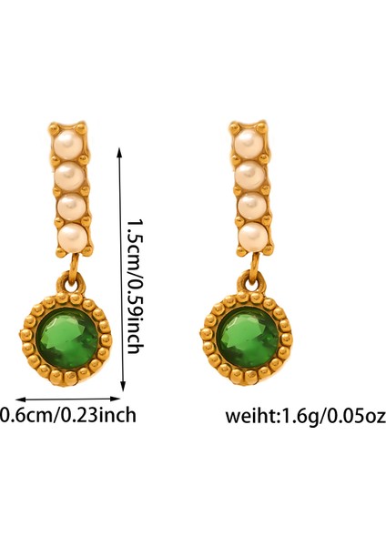 Basit Mizaç Geometrik Küpe Moda Kişilik Küpe Kadın (Yurt Dışından)