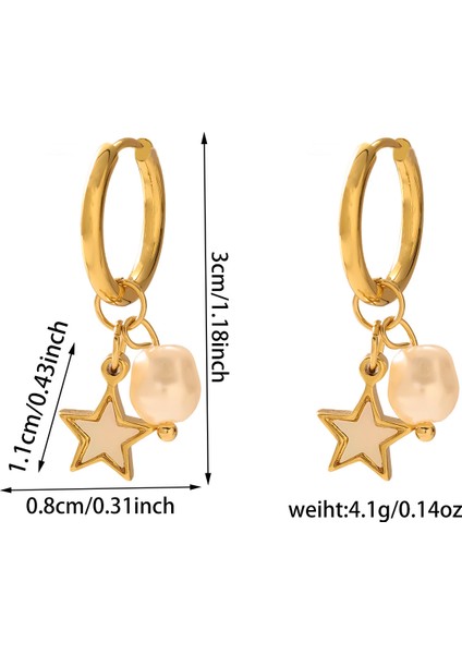 Basit Mizaç Geometrik Küpe Moda Kişilik Küpe Kadın (Yurt Dışından)