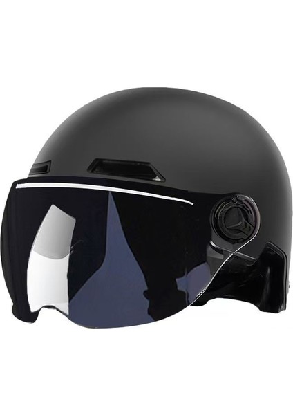 Büyük Basit Elektrikli Araba Kaskı Erkek ve Kadın Modelleri 4XL65 Ekstra Büyük Baş Çevresi Artı Boyutu Yaz Yarım Kask (Yurt Dışından)