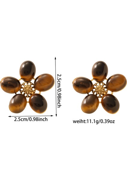 Basit Mizaç Geometrik Küpe Moda Kişilik Küpe Kadın (Yurt Dışından)