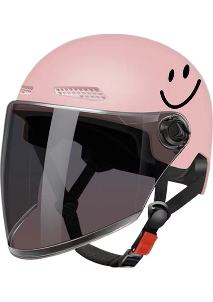 Elektrikli Araba Motosiklet Kaskı Erkek ve Kadın Modelleri Yaz Uv Güvenlik Kapağı Nefes Alabilen Yarım Kask (Yurt Dışından)