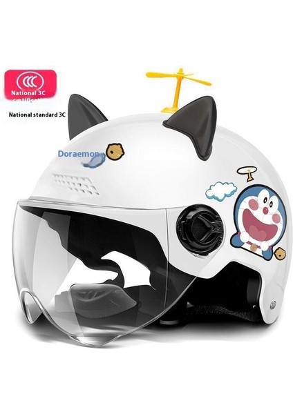 Kask Erkek ve Kadın Yaz Dört Mevsim Elektrikli Motosiklet Erkek Güneş Kaskı (Yurt Dışından)