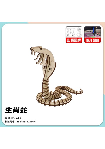 Ahşap Maket Puzzle Oyuncaklar Anaokulu Aktiviteleri Mini El Yapımı 3D Üç Boyutlu Puzzle (Yurt Dışından)