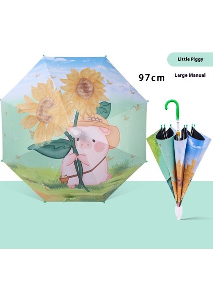 Çocuk Şemsiyesi Büyük Karikatür Sevimli Tavşan Şemsiye Seti Vinil Güneş Kremi Yağmur Güvenliği Ilkokul Öğrencileri Şemsiye (Yurt Dışından)
