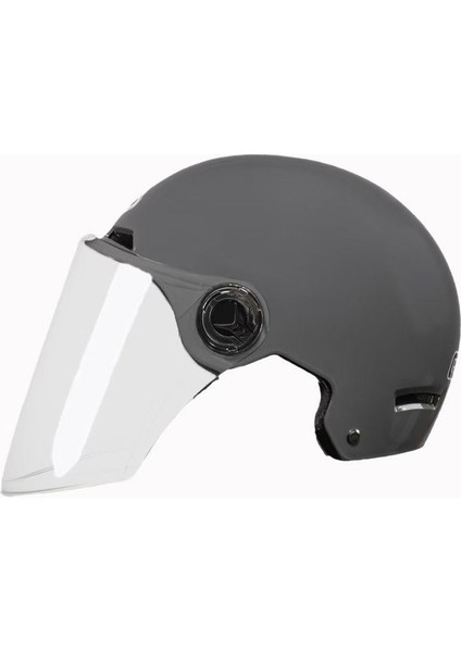 Büyük Basit Elektrikli Araba Kaskı Erkek ve Kadın Modelleri 4XL65 Ekstra Büyük Baş Çevresi Artı Boyutu Yaz Yarım Kask (Yurt Dışından)