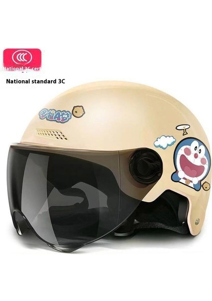 Kask Erkek ve Kadın Yaz Dört Mevsim Elektrikli Motosiklet Erkek Güneş Kaskı (Yurt Dışından)