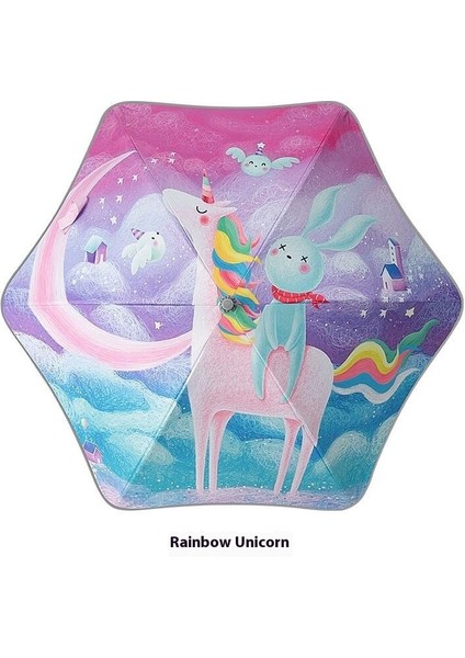 Çocuk Şemsiyesi Şemsiye Vinil Güneş Kremi Yağmur ve Güneşli Çift Kullanımlı Çizgi Film Şemsiyesi (Yurt Dışından)