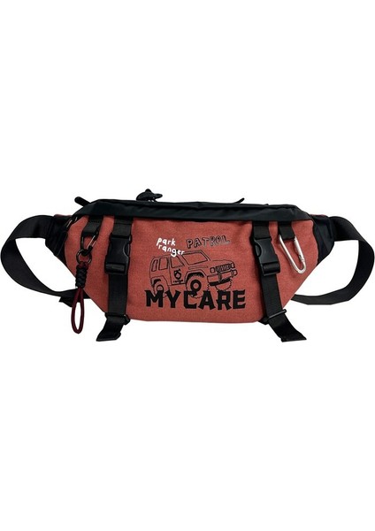 Bisiklet Çantası Erkek Fitness Günlük Crossbody Göğüs Çantası Moda Trend Açık Seyahat Küçük Eşya Çantası Fonksiyon Taşınabilir Bel Çantası (Yurt Dışından)