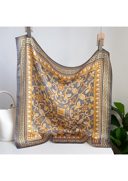 Çizgili Eşarp Ipek Eşarp 70CM Küçük Kare Kafa Bandı Saç Türbanı Kravat Çanta (Yurt Dışından)