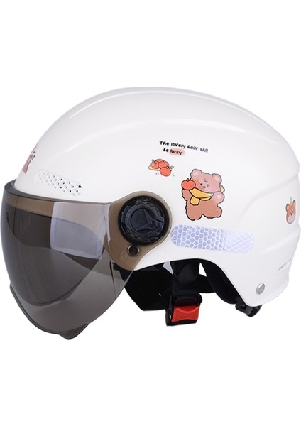 3c Sertifikalı Kask Yaz Elektrikli Motosiklet Karikatür Güvenlik Yarım Kask (Yurt Dışından)