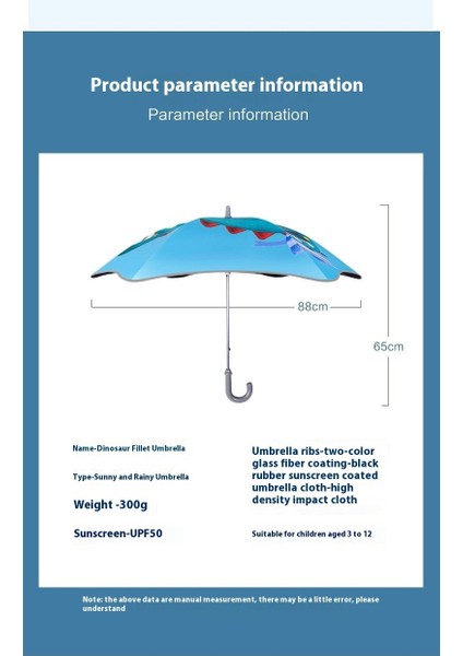 Çocuk Şemsiyesi Şemsiye Vinil Güneş Kremi Yağmur ve Güneşli Çift Kullanımlı Çizgi Film Şemsiyesi (Yurt Dışından) fiyatları