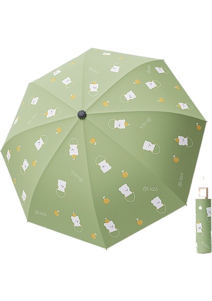 Manuel Şemsiye Çift Kullanımlı Yağmur ve Güneşli Şemsiye Çocuk Karikatür Güneş Şemsiyesi Sevimli Güneş Kremi Vinil Şemsiye (Yurt Dışından)