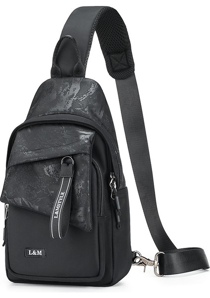 Yeni Omuz Çantası Yüz Anti Su Geçirmez Erkek Çantası Çok Cepli Büyük Kapasiteli Crossbody Çanta Erkek Trendi Üst Düzey Duygu (Yurt Dışından)