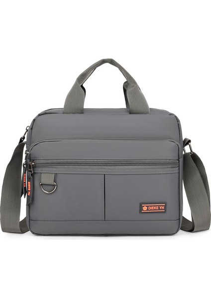 Erkek Çantası Omuz Çantası Sokak Trendi Yüz Çapraz Vücut Çantası Yatay Paragraf Çok Katmanlı El Çantası Erkek Büyük Kapasite (Yurt Dışından)