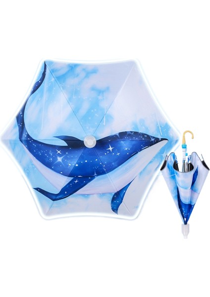 Su Geçirmez Kapaklı Karikatür Desenli Çocuk Şemsiyesi Manuel Güneşlik (Yurt Dışından)