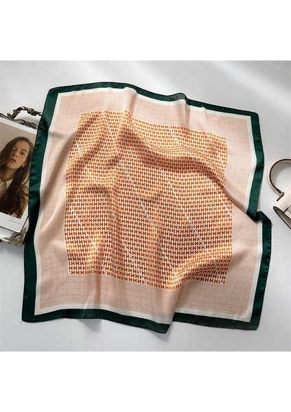 Çizgili Eşarp Ipek Eşarp 70CM Küçük Kare Kafa Bandı Saç Türbanı Kravat Çanta (Yurt Dışından)