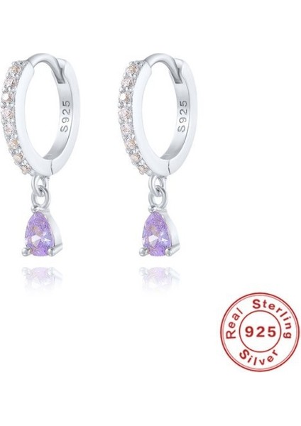 S925 Gümüş Küpe Küpe Moda Kulak Tokası Küpe Damla Küpe (Yurt Dışından)