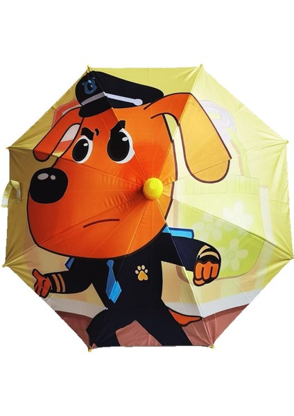 Ilkokul Öğrencileri Için Vinil Çocuk Şemsiyeleri Dijital Baskı Patchwork Desen Sevimli (Yurt Dışından)