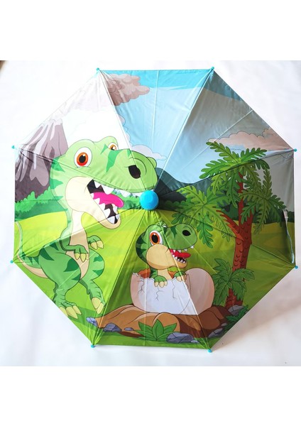 Ilkokul Öğrencileri Için Vinil Çocuk Şemsiyeleri Dijital Baskı Patchwork Desen Sevimli (Yurt Dışından)