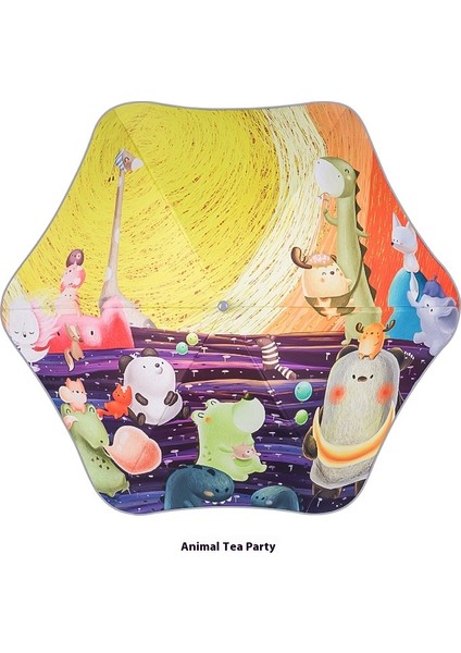 Çocuk Şemsiyesi Şemsiye Vinil Güneş Kremi Yağmur ve Güneşli Çift Kullanımlı Çizgi Film Şemsiyesi (Yurt Dışından)