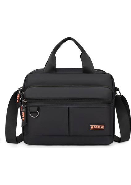 Erkek Çantası Omuz Çantası Sokak Trendi Yüz Çapraz Vücut Çantası Yatay Paragraf Çok Katmanlı El Çantası Erkek Büyük Kapasite (Yurt Dışından)