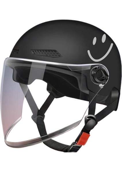 Elektrikli Araba Motosiklet Kaskı Erkek ve Kadın Modelleri Yaz Uv Güvenlik Kapağı Nefes Alabilen Yarım Kask (Yurt Dışından)