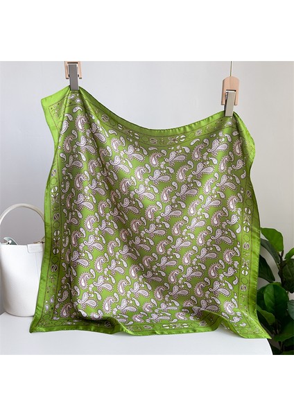 Çizgili Eşarp Ipek Eşarp 70CM Küçük Kare Kafa Bandı Saç Türbanı Kravat Çanta (Yurt Dışından)