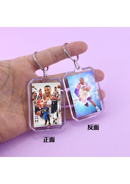Nba Yıldızı Çevresel Anahtarlık Kobe Yıldızı Çift Taraflı Kolye Ucu (Yurt Dışından)