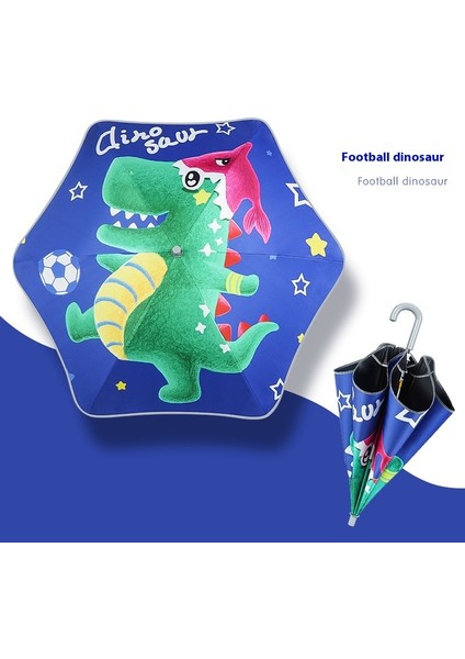 Çocuk Şemsiyesi Şemsiye Vinil Güneş Kremi Yağmur ve Güneşli Çift Kullanımlı Çizgi Film Şemsiyesi (Yurt Dışından)