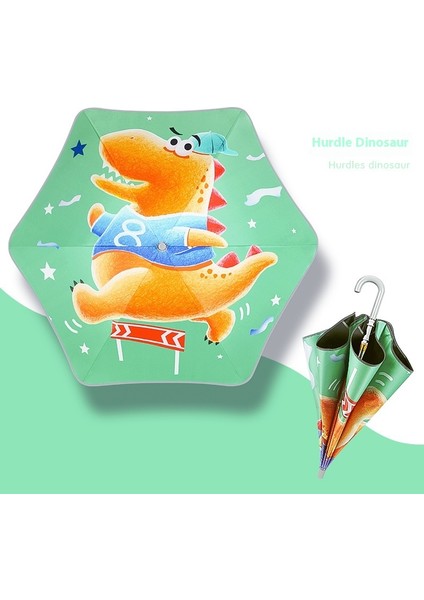 Ilkokul Öğrencileri Için Çocuk Şemsiyeleri Anti-Delinme Güneşli Şemsiye Rulo Vinil Güneşlik Uzun Saplı Şemsiye (Yurt Dışından)