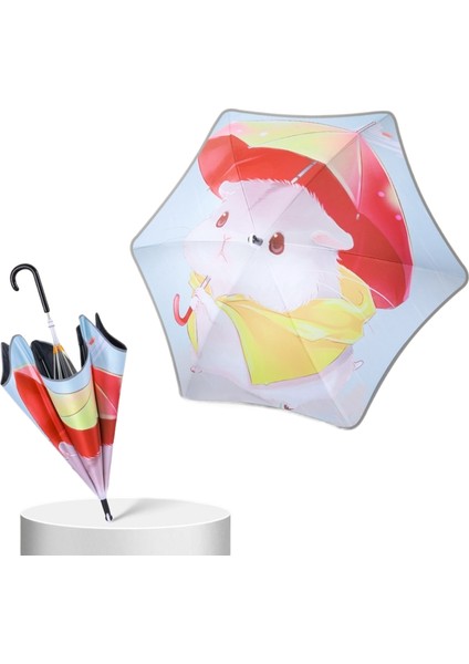 Çocuk Karikatür Şemsiye Kaymaz Rulo Erkek Ilkokul Öğrencileri Güneşli Şemsiye Siyah Kauçuk Güneş Koruyucu Gölge (Yurt Dışından)